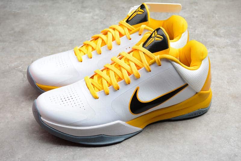 Con qué frecuencia en lugar estrés Nike Zoom Kobe 5 White Black Yellow – Offsidex