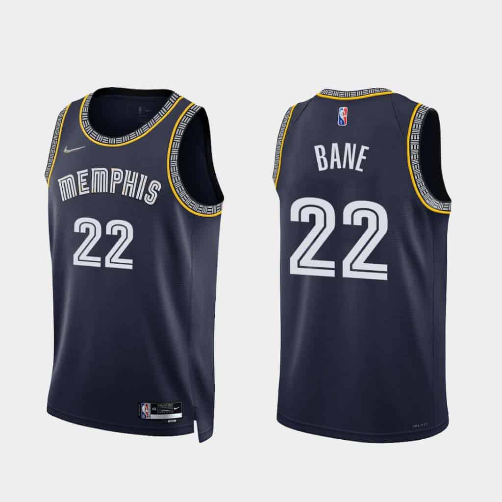 2023 Grizzlies BANE #22 Black City Edition NBA Jerseys