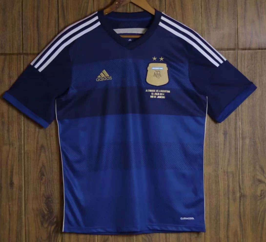 cura cine Correspondiente Camiseta Selección Nacional Argentina Retro 2014 Away (Final Mundial Brasil  2014) – Offsidex