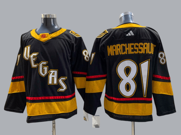 Camiseta Vegas Golden Knights 22-23 Reverse Retro Edition #MARCHESSAULT #81