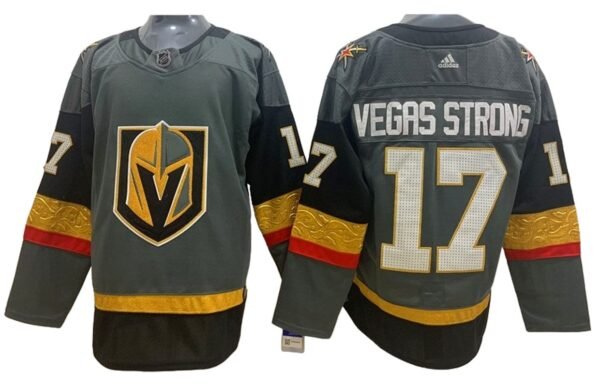 CAMISETA VEGAS GOLDEN KNIGHTS 20-24 ALTERNATE #VEGAS STRONG #17