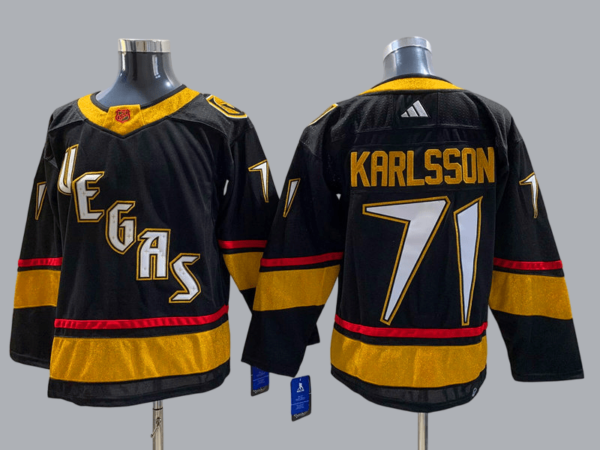 Camiseta Vegas Golden Knights 22-23 Reverse Retro Edition #KARLSSON #71