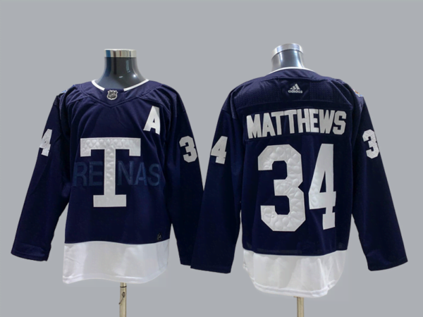 Camiseta Toronto Maple Leafs 21-22 Heritage Classic #MATTHEWS #34