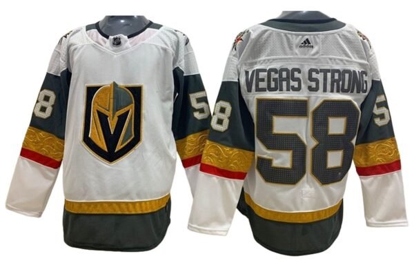 Camiseta Vegas Golden Knights 20-23 Away #VEGAS STRONG #58