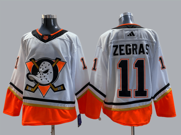 Camiseta Larga Anaheim Ducks 22-23 Reverse Retro Edition #Zegras #11