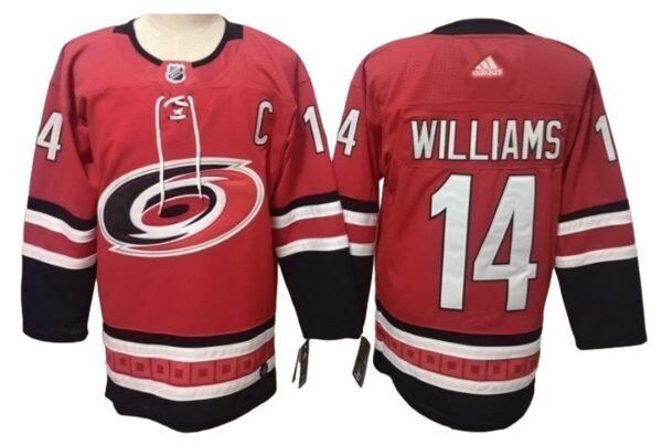 Camiseta Carolina Hurricanes 17-22 Home #WILLIAMS #14