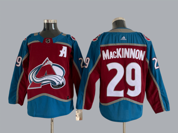 Camiseta Colorado Avalanche 17-24 Home #MACKINNON #29