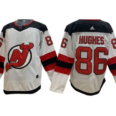 Camiseta New Jersey Devils 17-23 Away #HUGHES #86