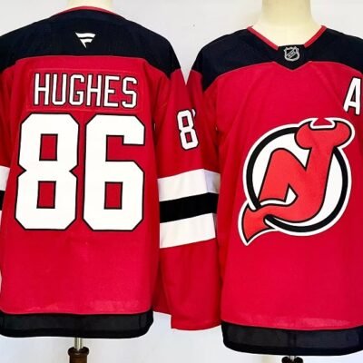 Camiseta New Jersey Devils 17-23 Home #HUGHES #86