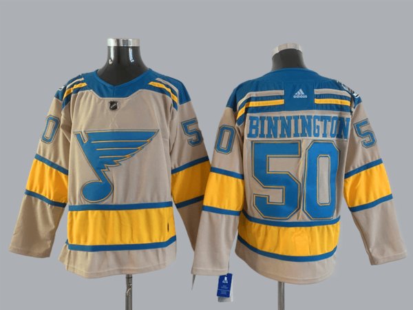 Camiseta St. Louis Blues 21-22 Winter Classic #BINNINGTON #50