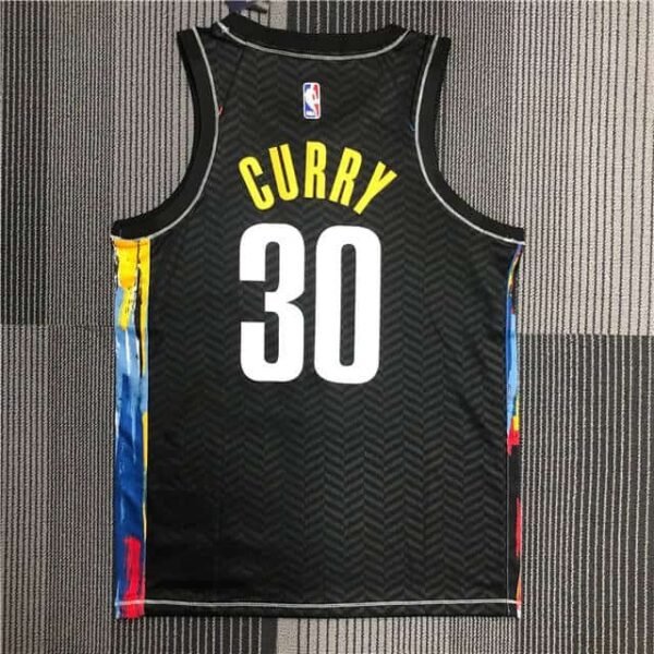 Camiseta Brooklyn Nets 20-21 City Edition Negro #Curry #30 - Imagen 2