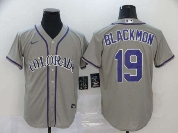 CAMISETA COLORADO ROCKIES 19-20 AWAY #BLACKMON #19