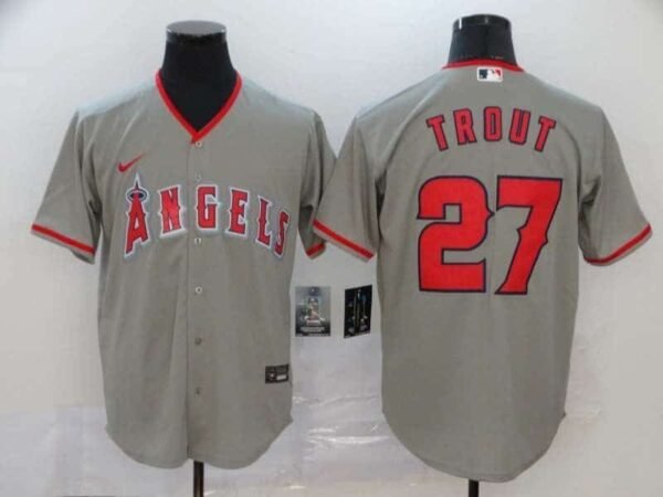 CAMISETA LOS ANGELES ANGELS 19-20 AWAY #TROUT #27