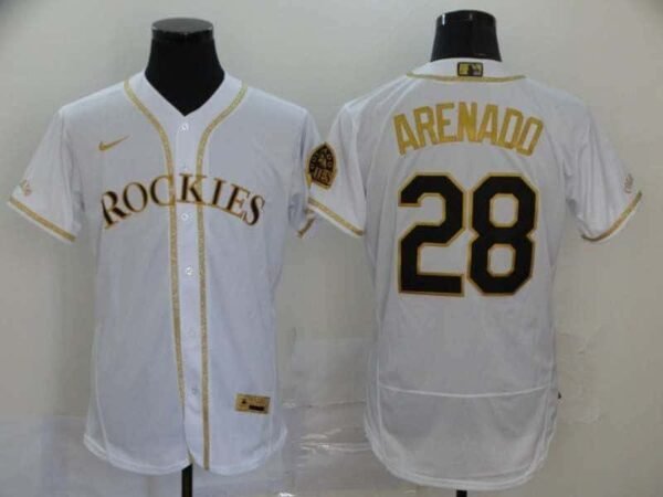 CAMISETA COLORADO ROCKIES 19-20 OTHER WHITE #ARENADO #28