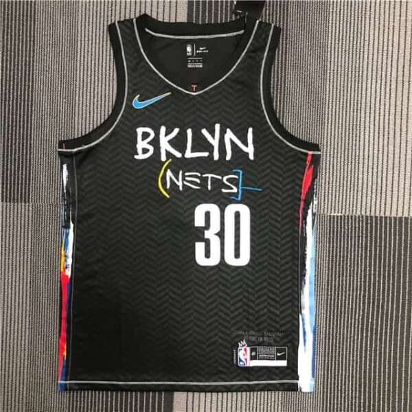 Camiseta Brooklyn Nets 20-21 City Edition Negro #Curry #30