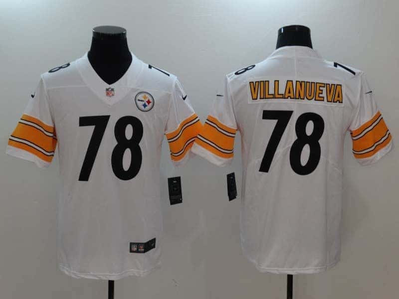 CAMISETA PITTSBURGH STEELERS AWAY #VILLANUEVA #78