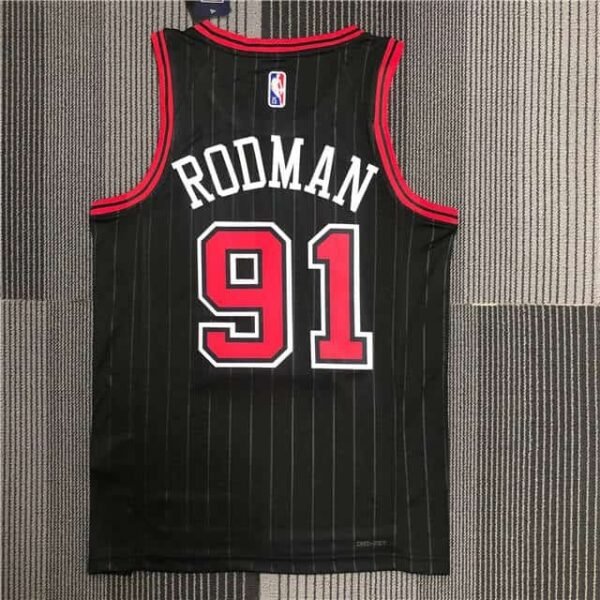 Camiseta Chicago Bulls 20-21 Statement Edition #Rodman #91 - Imagen 2