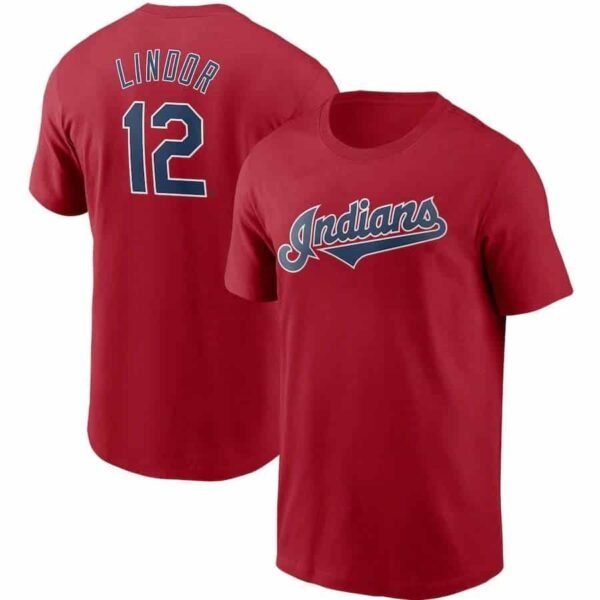 Camiseta Cleveland Guardians 42YXXF #Lindor #12 (2COLORES)