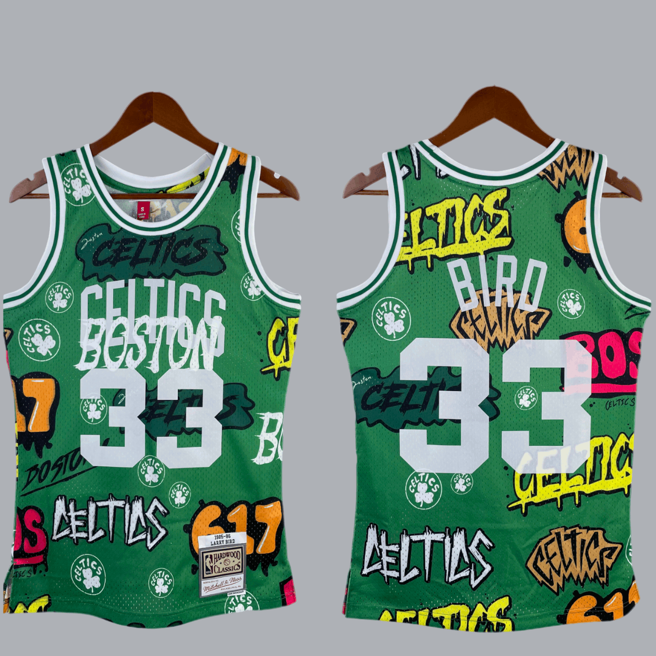 Camiseta Boston Celtics 85-86 RETRO HARDWOOD CLASSICS EDICION ESPECIAL #BIRD #33