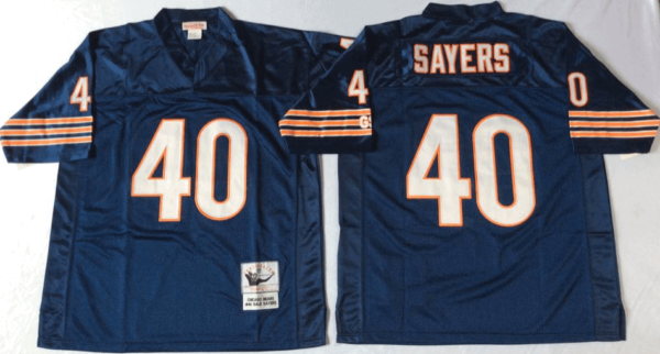 Camiseta Chicago Bears Away Azul #Sayers #40