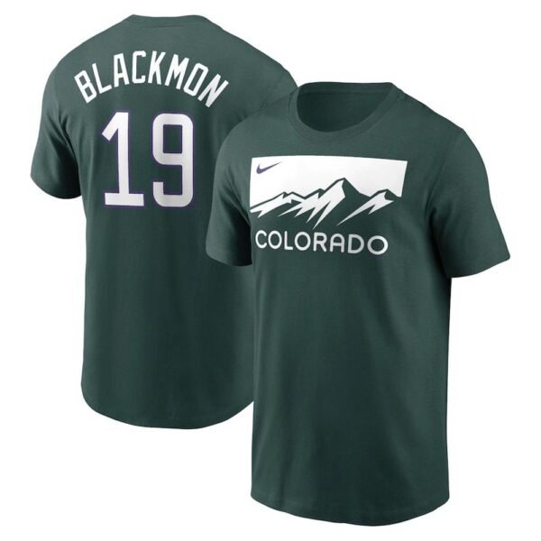 Camiseta Colorado Rockies #BLACKMON #19 5F67Z8