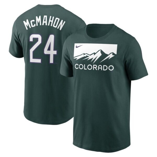 Camiseta Colorado Rockies #McMAHON #24 5F67Z6