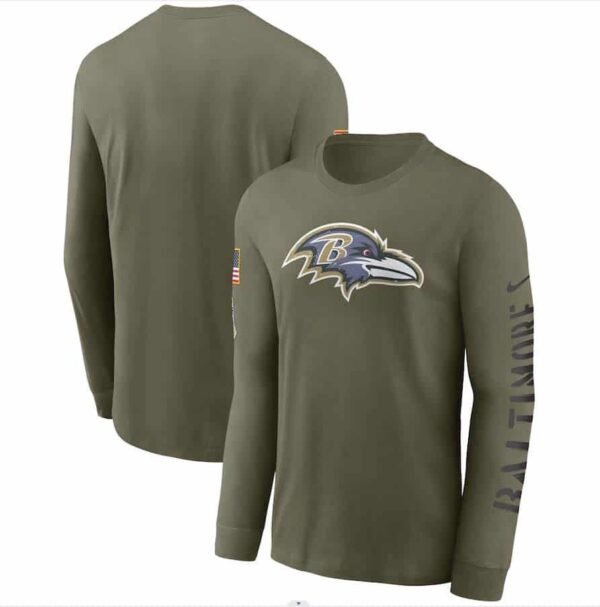 CAMISETA LARGA BALTIMORE RAVENS SALUTE TO SERVICE 2JYHBB