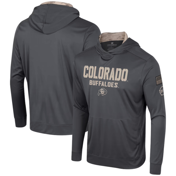 Camiseta Larga Con Capucha Colorado Buffaloes Other YQQ6TL