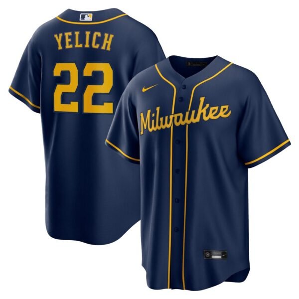 Camiseta Milwaukee Brewers 19-20 Alternate 2 #YELICH #22