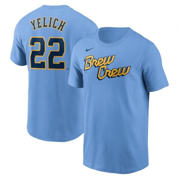 Camiseta Milwaukee Brewers #YELICH #22 51Y99L