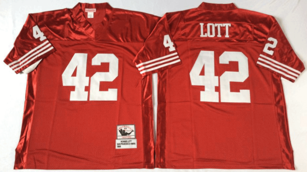 Camiseta San Francisco 49ers Away Rojo #Lott #42