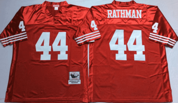 Camiseta San Francisco 49ers Away Rojo #Rathman #44