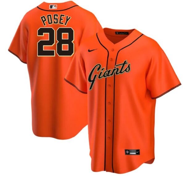 Camiseta San Francisco Giants Alternate Other Oranje #POSEY #28