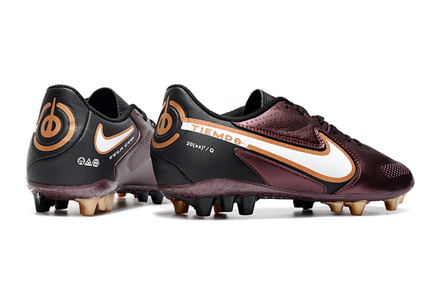 nike tiempo black and gold