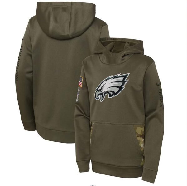 SUDADERA CON CAPUCHA PHILADELPHIA EAGLES SALUTE TO SERVICE 5KN9ED