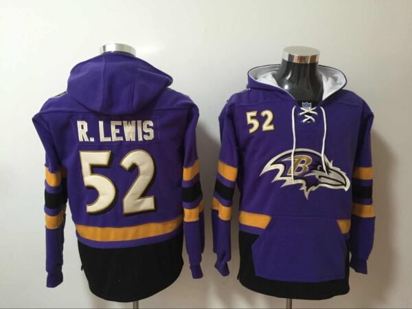 Sudadera con Capucha Baltimore Ravens #R. Lewis #52 IAFCX