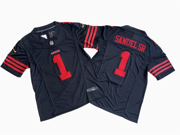 CAMISETA SAN FRANCISO 49ERS BLACK VAPOR F.U.S.E #SAMUEL SR #1