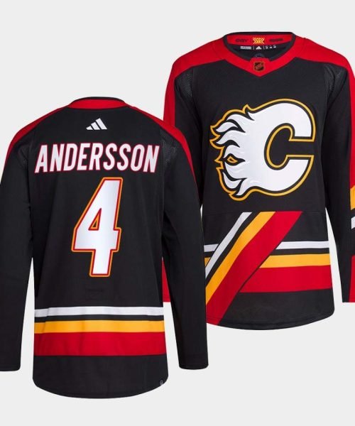Camiseta Larga Calgary Flames 22-23 Reverse Retro Edition #Andersson #4