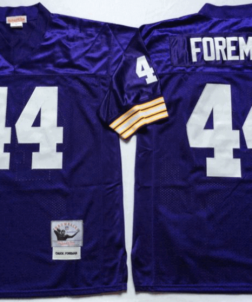 Camiseta Minnesota Vikings Away Morado #Foreman #44
