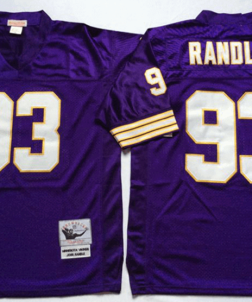 Camiseta Minnesota Vikings Away Morado #Randle #93